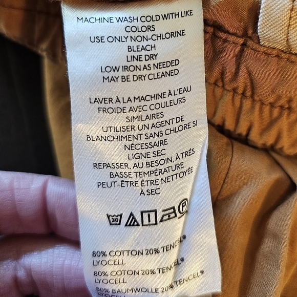 Pilcro Anthropologie Women's Tactical Utility Pants, Multiple Pockets, Brown - Picture 14 of 16